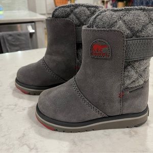 SOREL Quarry & Dove Quilted Rylee Suede Boot - Kids
